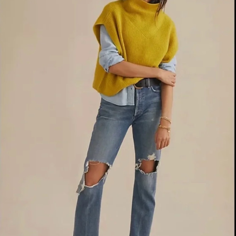 Anthropologie sweater vest - cashmere